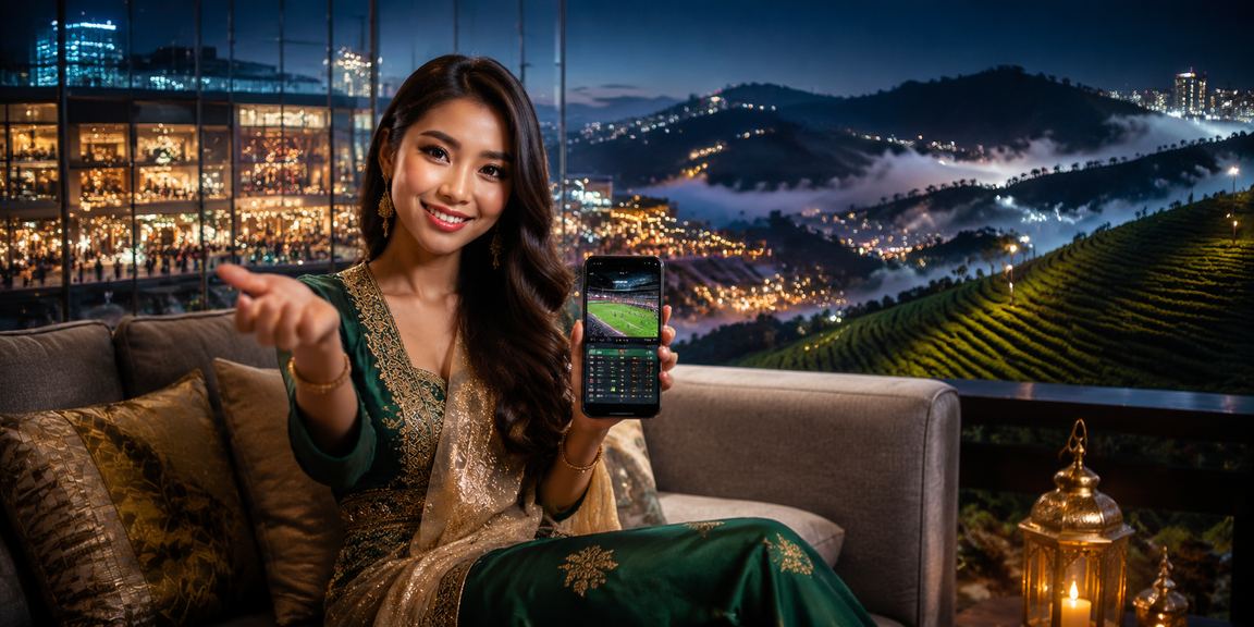 Pengguna Malaysia mengakses kasino mudah alih pelbagai permainan di platform 1080